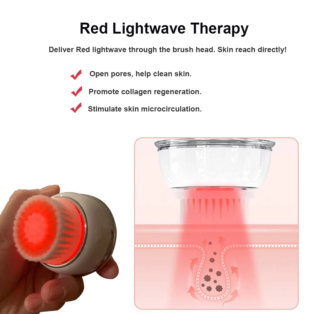 Sonic Silicone Cleanser Brush Face Skin Scrubber Electrical Facial Cleansing