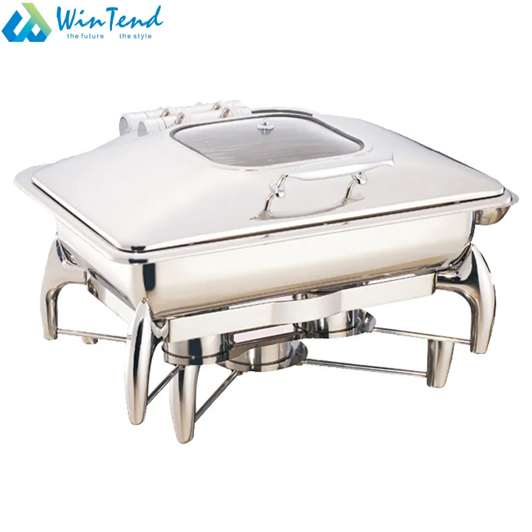 Stainless Steel Oblong Chafing Dish Buffet 9L Buffet Equipment Hotel