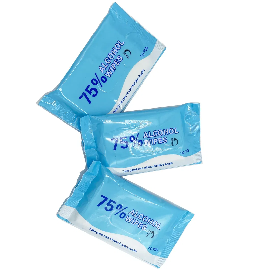 Wet Antibacterial Wipes 75% Alcohol Effective Sterilization Wet Tissues Kills 99.9% Germs