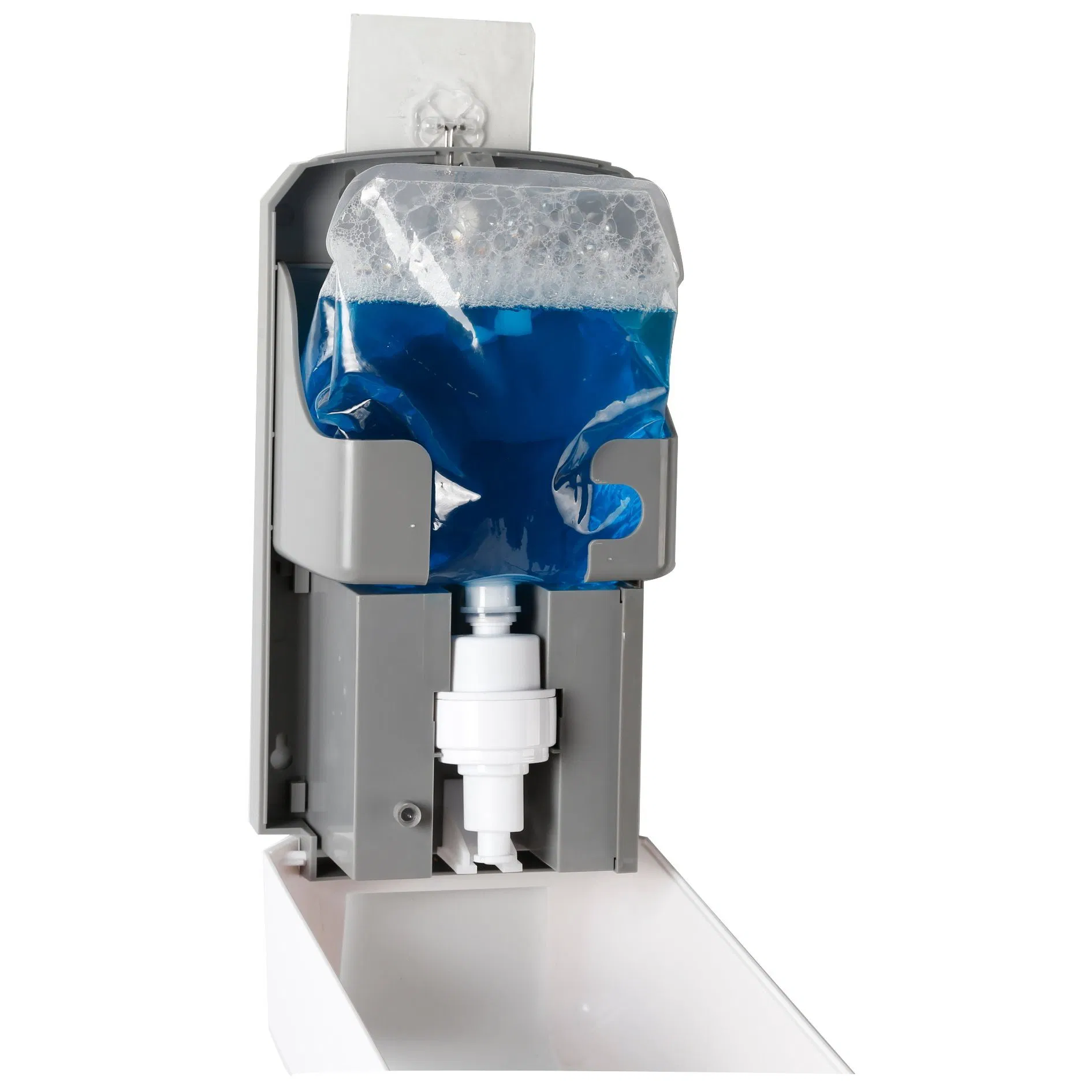 Wholesale 1200ml Hotel Hospital Wall Mounted Liquid Soap Dispenser Touchless Stainless Steel Floor Stand with Ad Board Automatic Hand Sanitizer Soap Dispenser