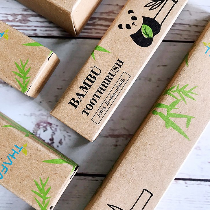 Wholesale Customized Package Factory Sale Charcoal Bamboo Toothbrush