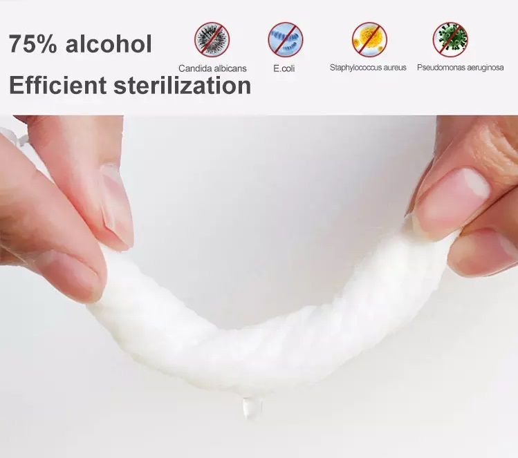 Wholesale Factory Alcohol Disinfectant Wipes 75 Alcohol Wipes Barrel for Clean Everywhere