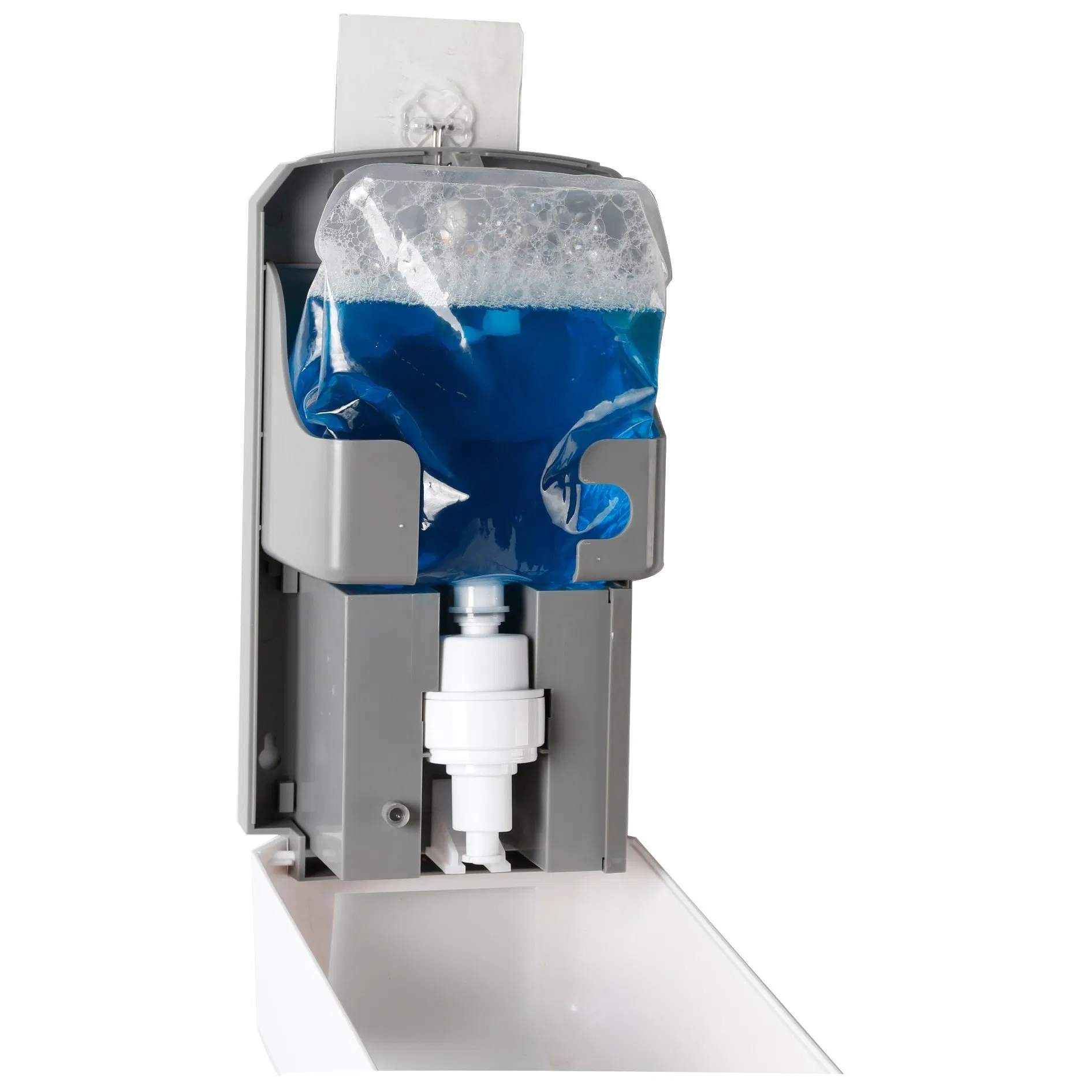 Wholesale School Hotel Hospital Wall Mounted Liquid Soap Dispenser Touchless Stainless Steel Floor Stand with Ad Board Automatic Hand Sanitizer Soap Dispenser